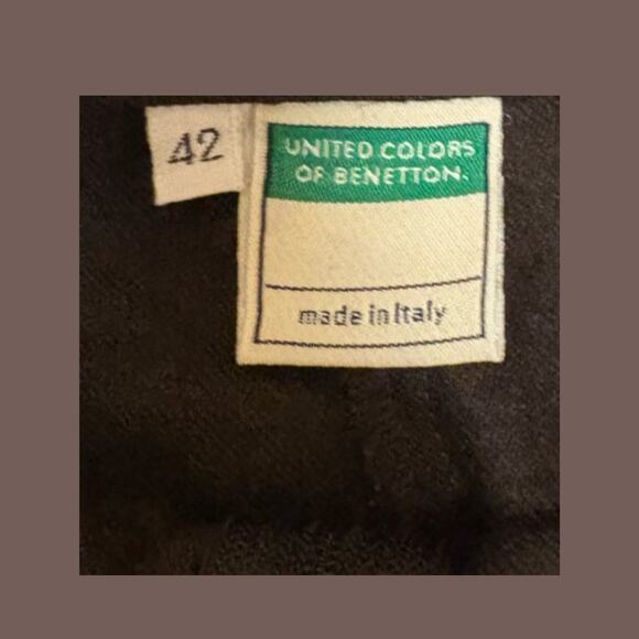 Benetton Wool Skort | Brown | Size S | Vintage 90s - Picture 5 of 5